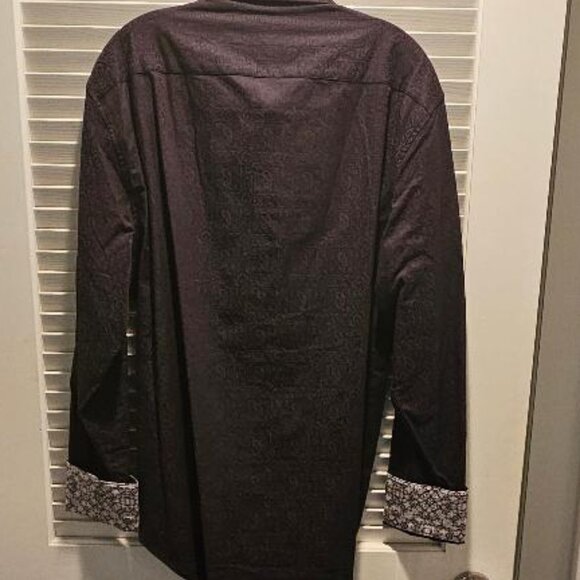 ROBERT GRAHAM Black print long sleeve shirt - Size XL - Picture 5 of 5